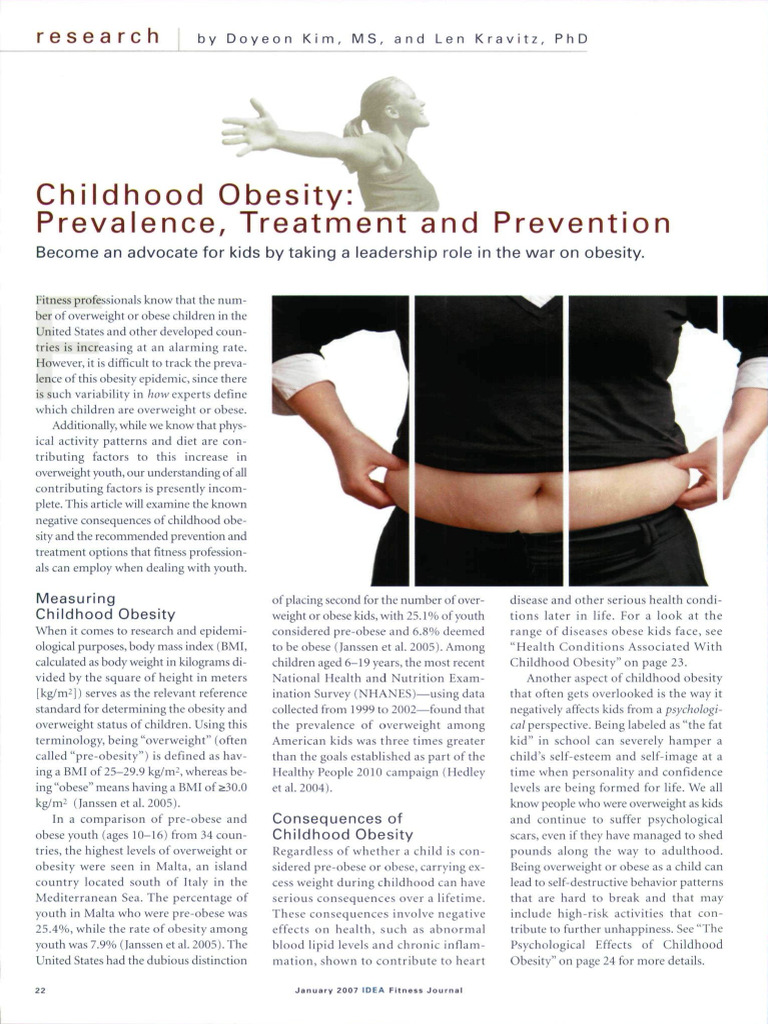 Childhood Obesity: Causes and Solutions | PDF | Obesity | Childhood Obesity