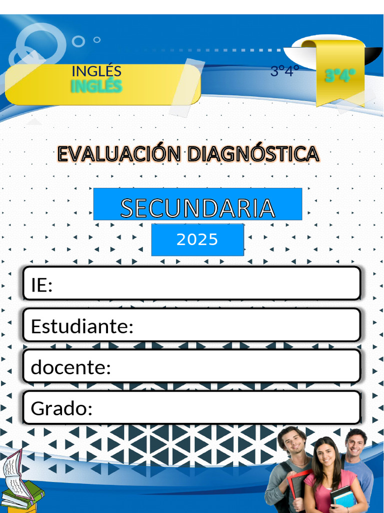 3º4º Eva. Diagonstica-Ingles. 2024 | PDF | Idiomas del Reino Unido ...