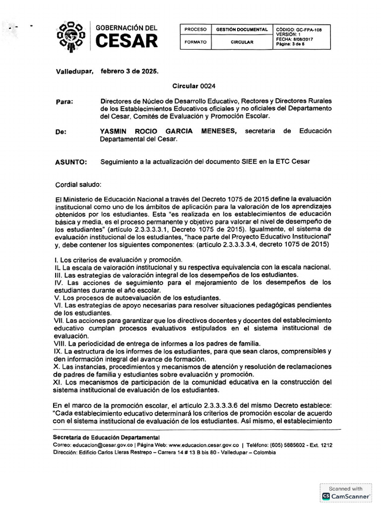 Circular 0024 | PDF