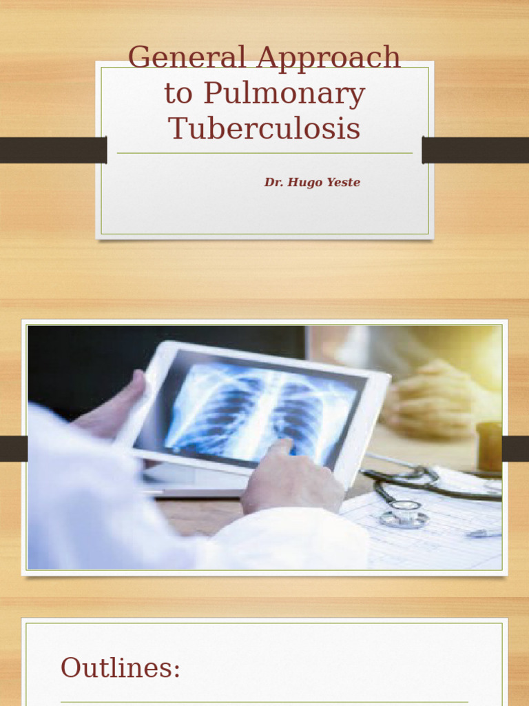 General Approach To Tuberculosis-1 | PDF | Tuberculosis | Microbiology
