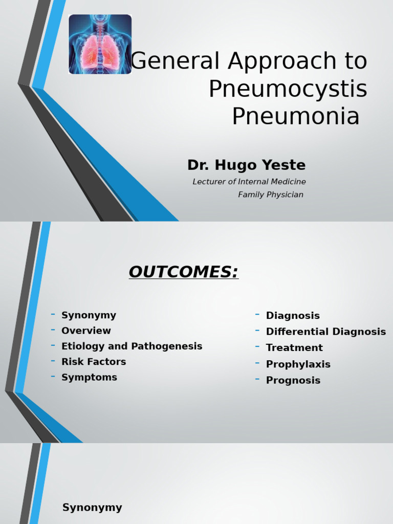 Pneumocystis Pneumonia Overview and Management | PDF | Respiratory ...