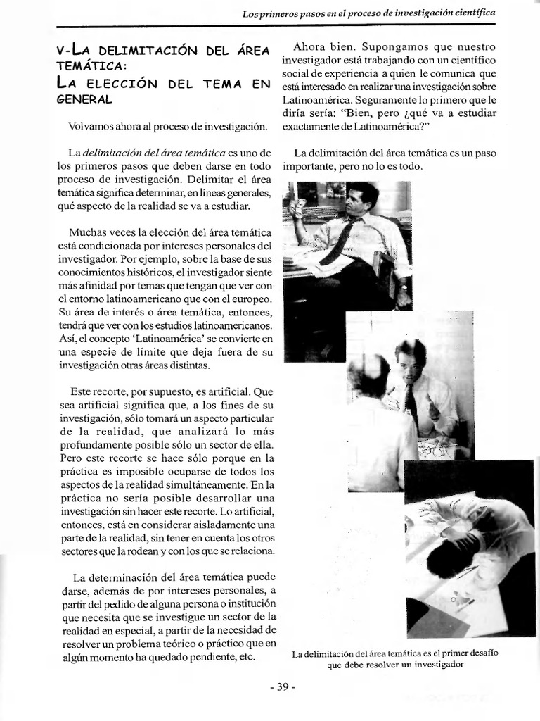 Del Tema Al Problema de Investigacion P | PDF | Dieta | America latina