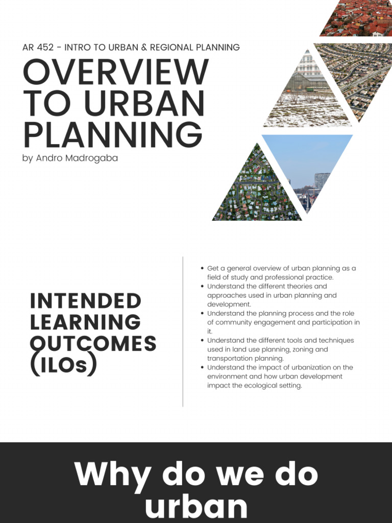 1.1. Overview To Urban and Regional Planning | PDF