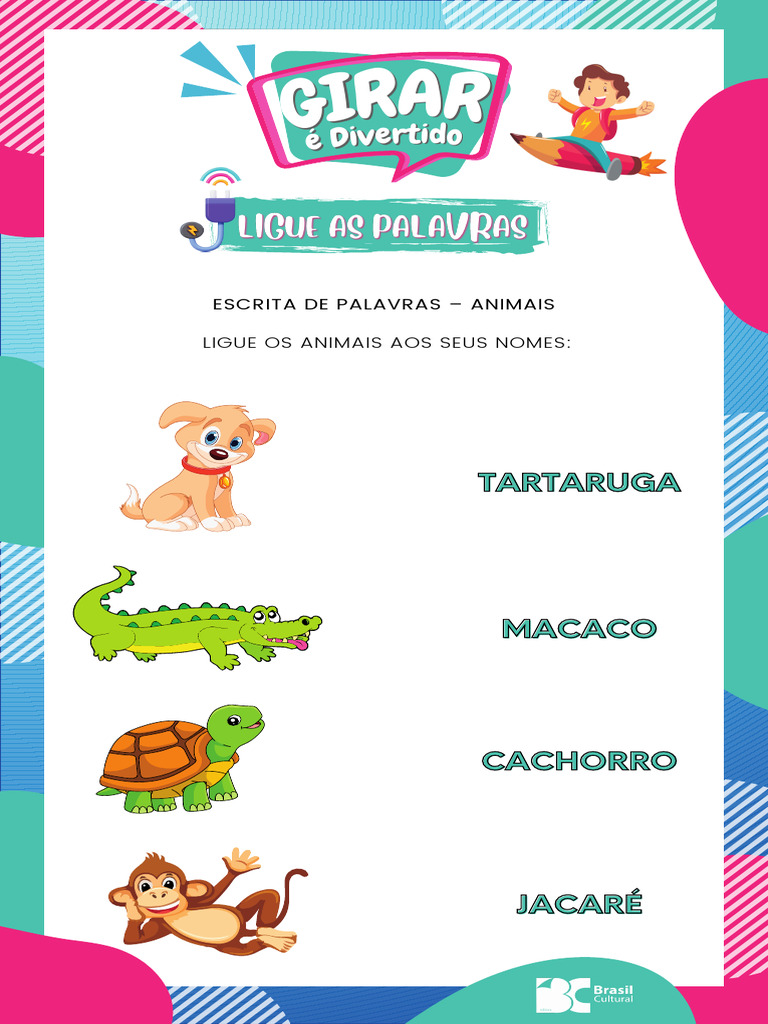 Atividades de Escrita: Animais | PDF