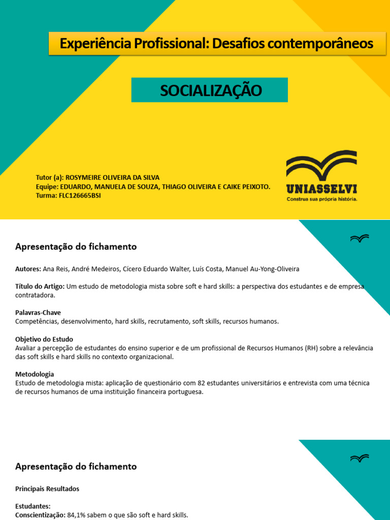 Soft e Hard Skills no Mercado de Trabalho | PDF | Gestão de recursos ...