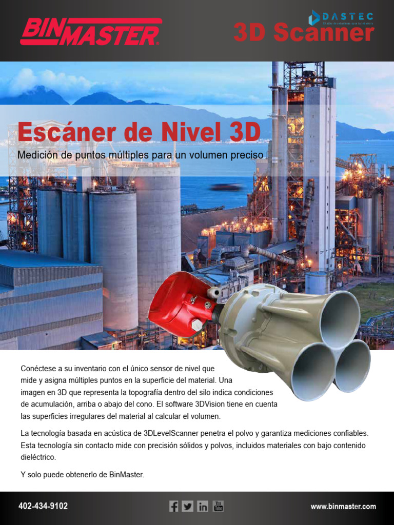 3d Level Scanner Spanish Brochure | PDF | Sensor | Cemento
