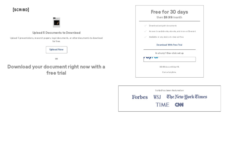Upload and Download 5 Free Documents | PDF