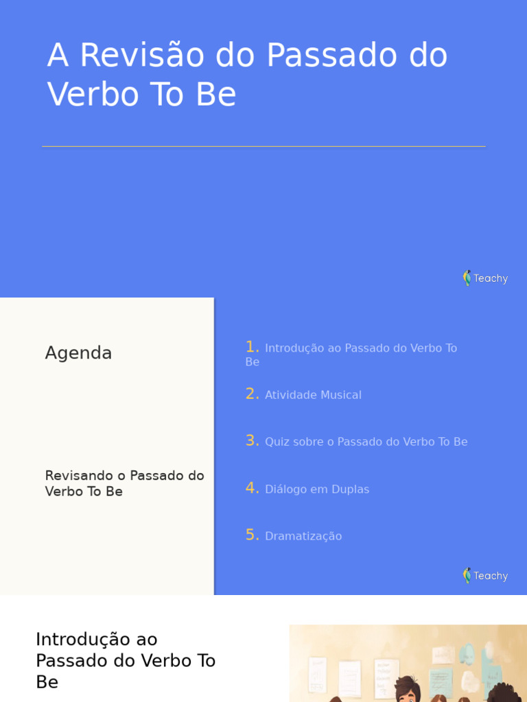 Revisão do Passado do Verbo To Be | PDF