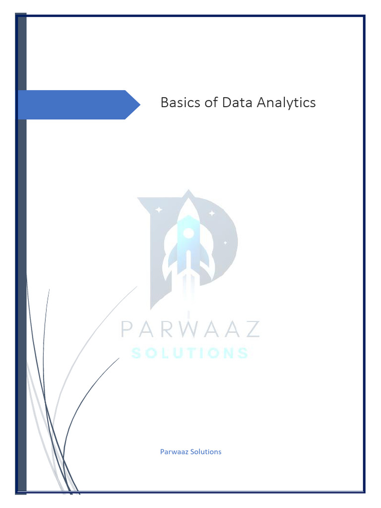 Data Analytics Fundamentals Guide | PDF | Data Analysis | Analytics