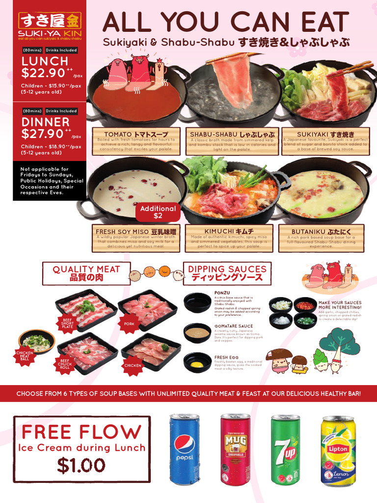 SKY+KIN A3+Menu+2022+FA 21.12-Compressed | PDF | Japanese Cuisine | Sauce