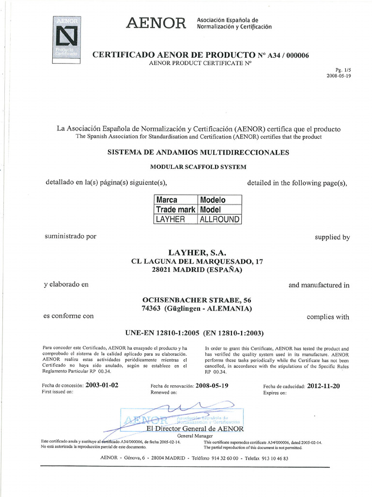 Certifica Do 1 | PDF