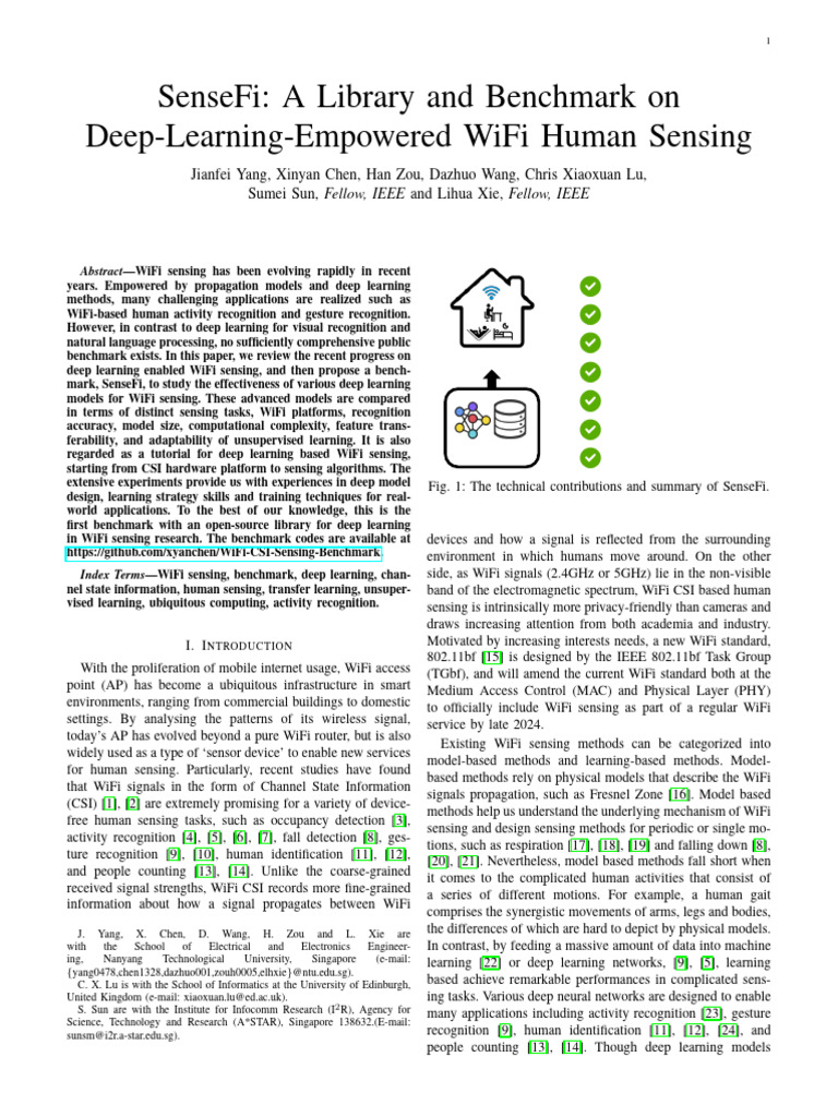 Sensefi | PDF | Deep Learning | Wi Fi