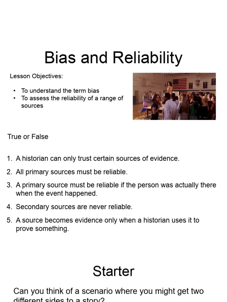 Understanding Bias and Source Reliability | PDF