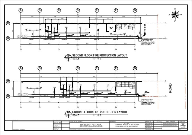 Fire Protection Layout for Commercial Building | PDF