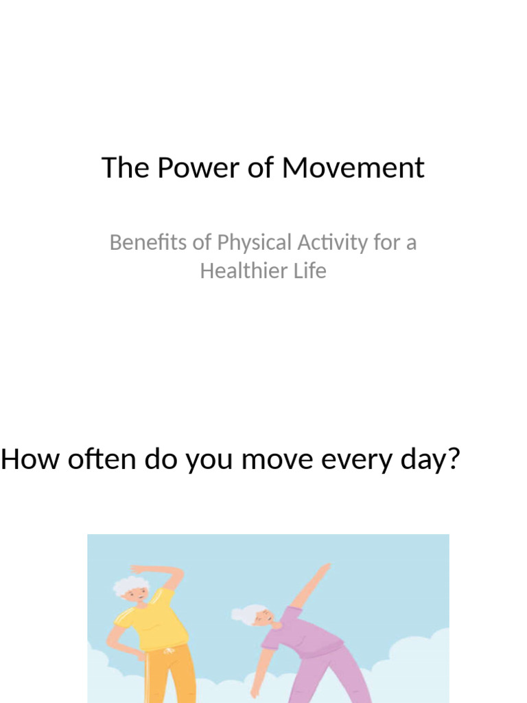 Benefits of Daily Physical Activity | PDF