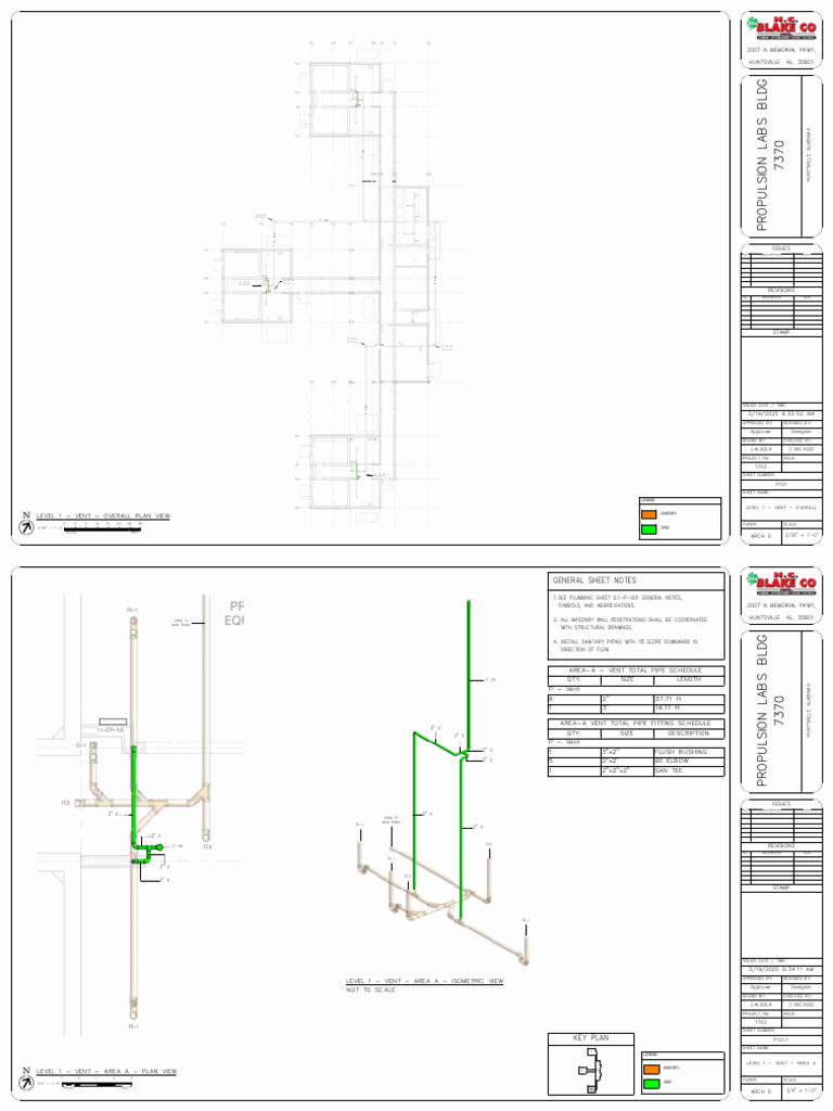 Propulsion Lab 7370_plumbing-Vent Shop Drawing_ja_18032025 (1) | PDF ...