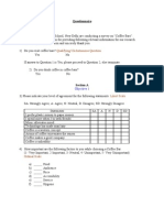 Barista Vs CCD Questionnaire