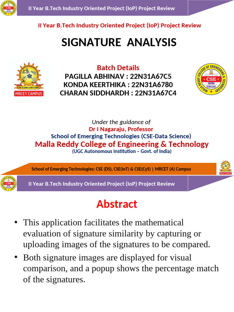 Signature Analysis Project Review | PDF | Python (Programming Language ...