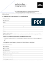 Acca Application Form