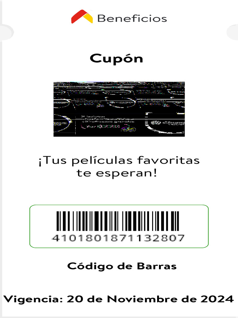 Cupón para Combo de Películas y Snacks | PDF