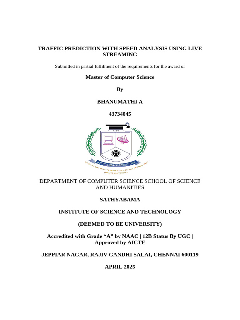 Traffic Prediction via Live Speed Analysis | PDF | Use Case | Traffic
