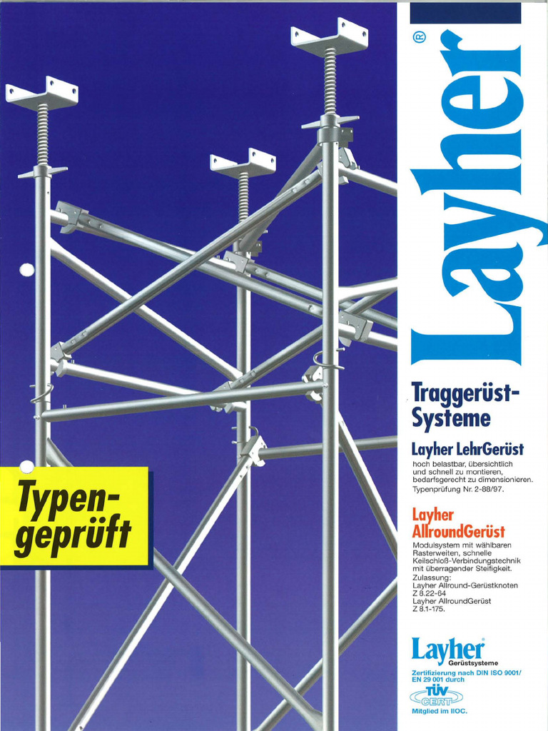 Layher Falsework Old System | PDF