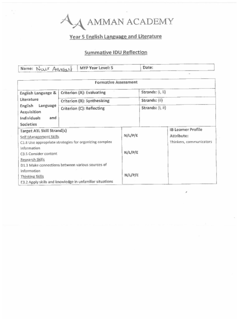 Standardized Sample 1 | PDF