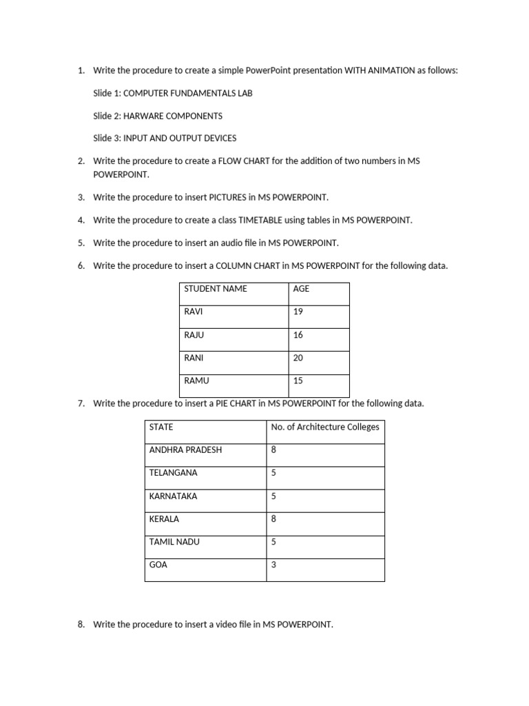 PowerPoint Lab Test Procedures | PDF