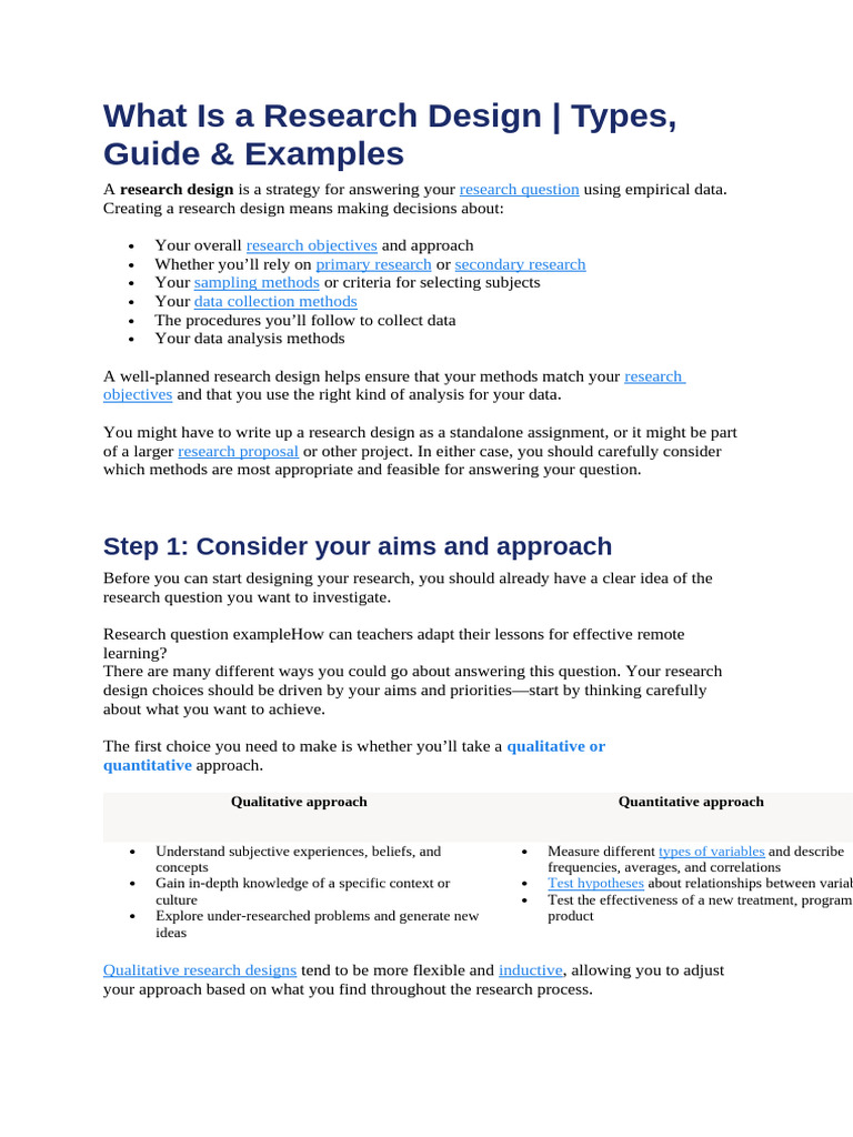 Understanding Research Design Essentials | PDF