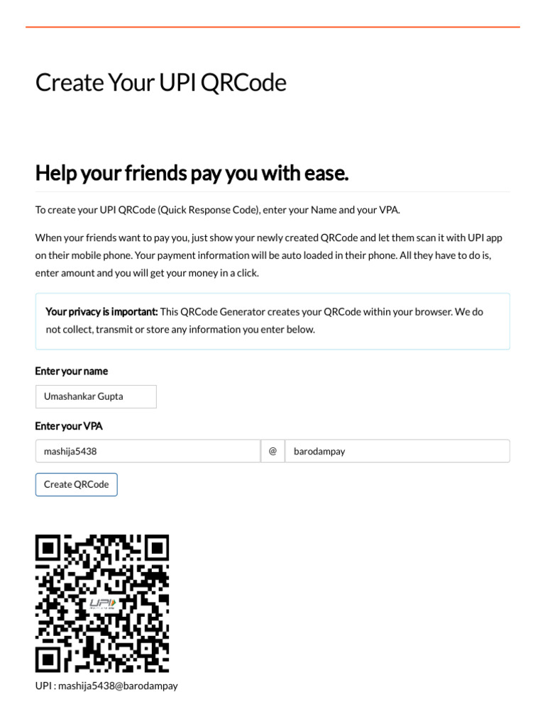 Create Your UPI QR Code Easily | PDF