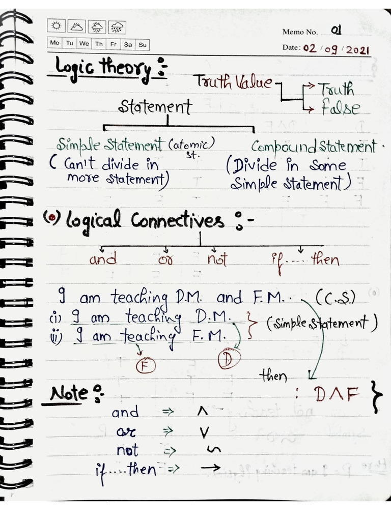 Discrete Mathematics Handwritten Notes | PDF