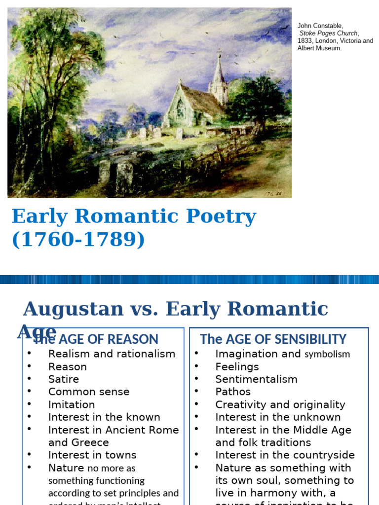 Early Romantic Poetry Overview | PDF | Romanticism | Poetry