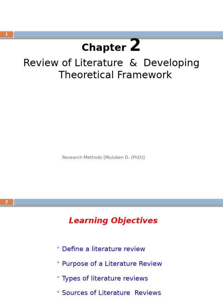 Chapter 2 - Litrature Review | PDF | Theory | Literature Review