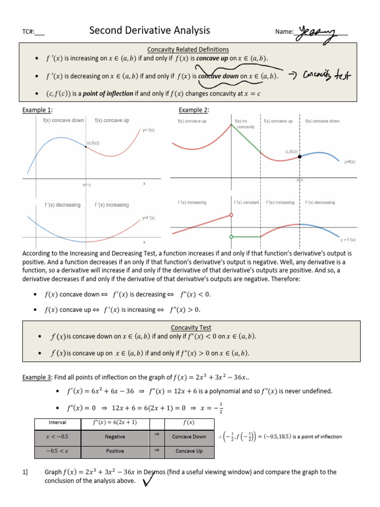 Second+Derivative+Analysis+-+Part+1 | PDF | Mathematical Logic | Analysis