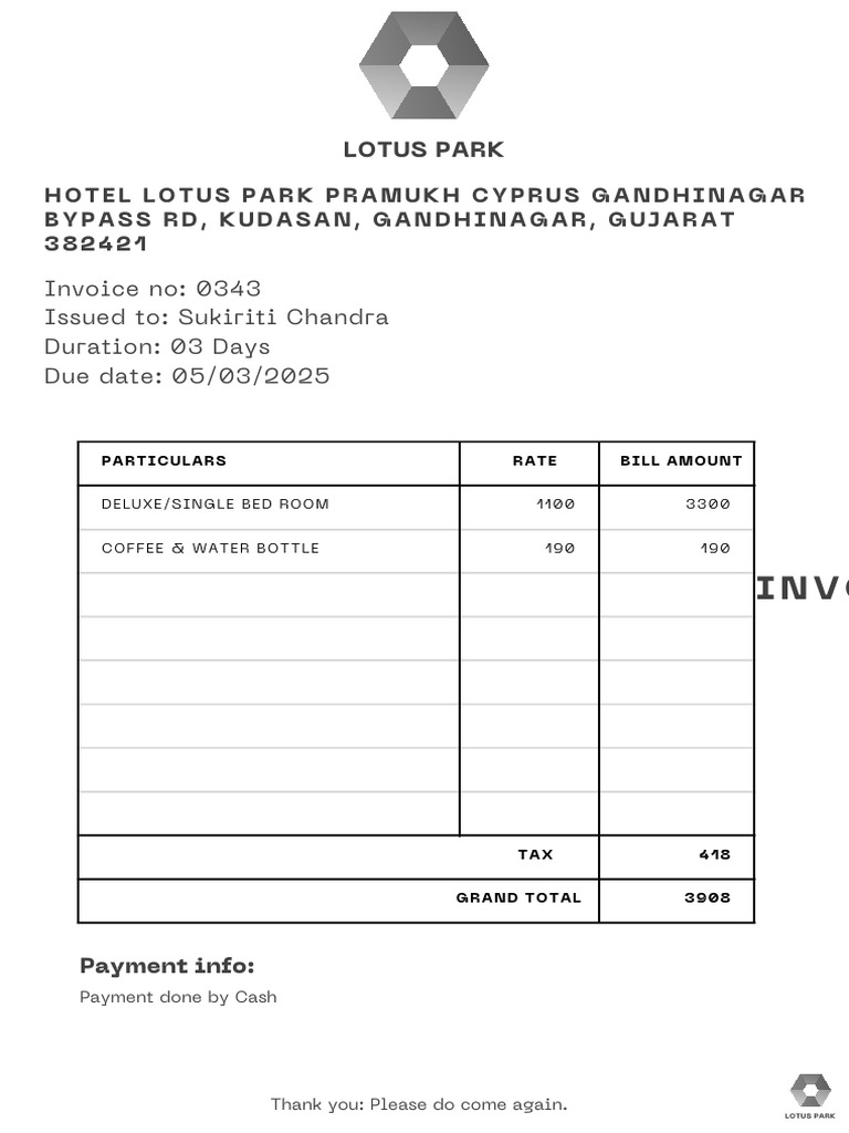 Payment Receipt for Sukiriti Chandra | PDF