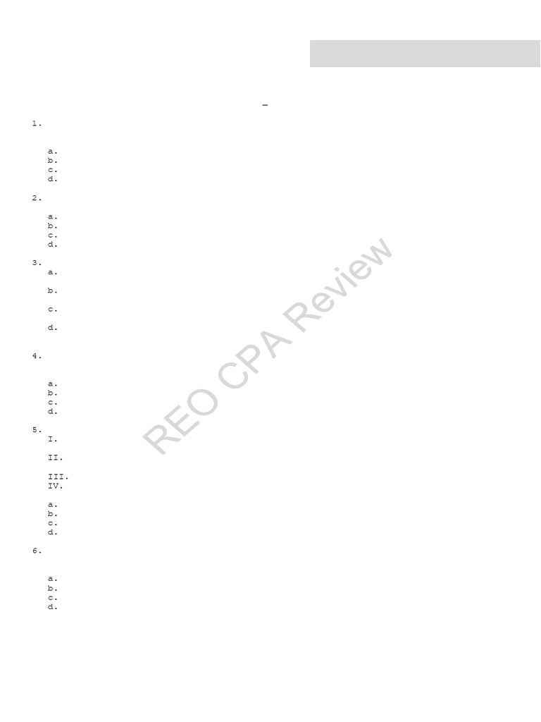 REO CPA Review: Taxation Preboards 2024 | PDF | Taxes | Income Tax