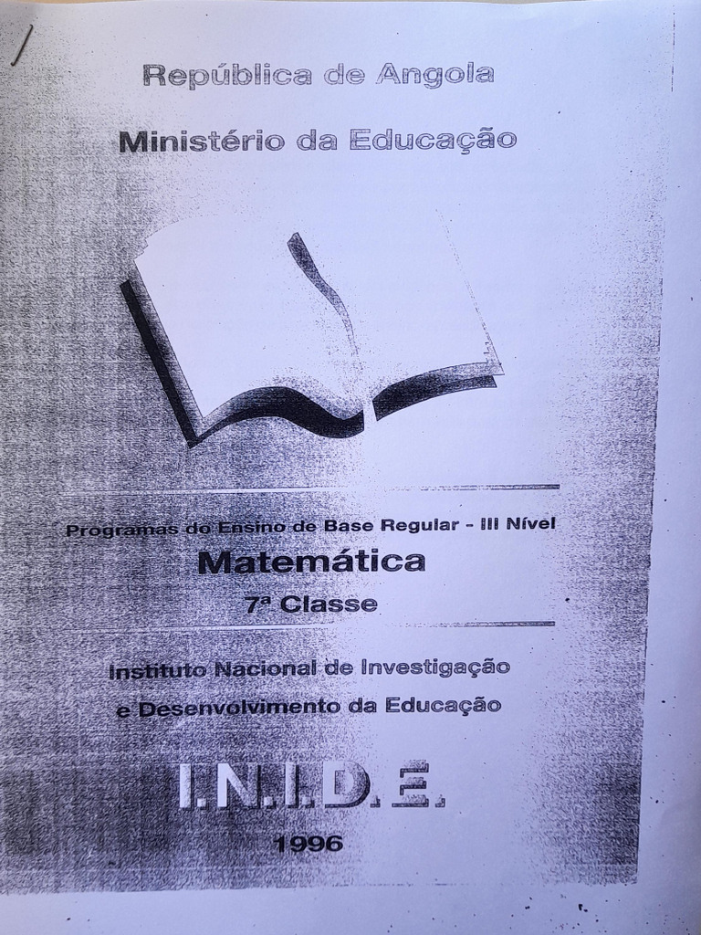 INIDE-1996 Programa de Ensino de Base 3° Nível | PDF