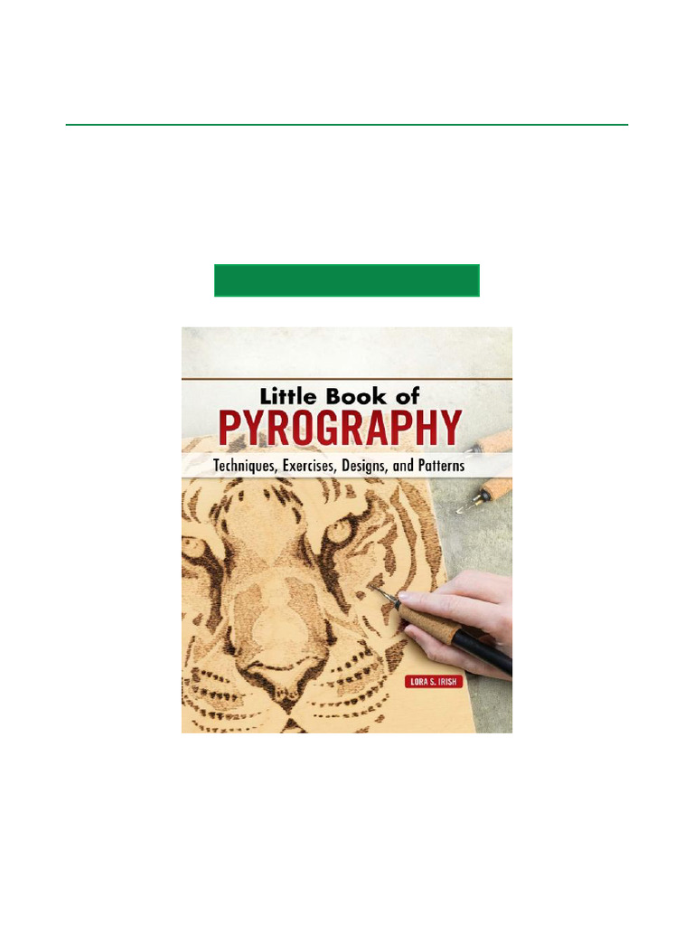 Special Offer Little Book of Pyrography Techniques, Exercises, Designs ...