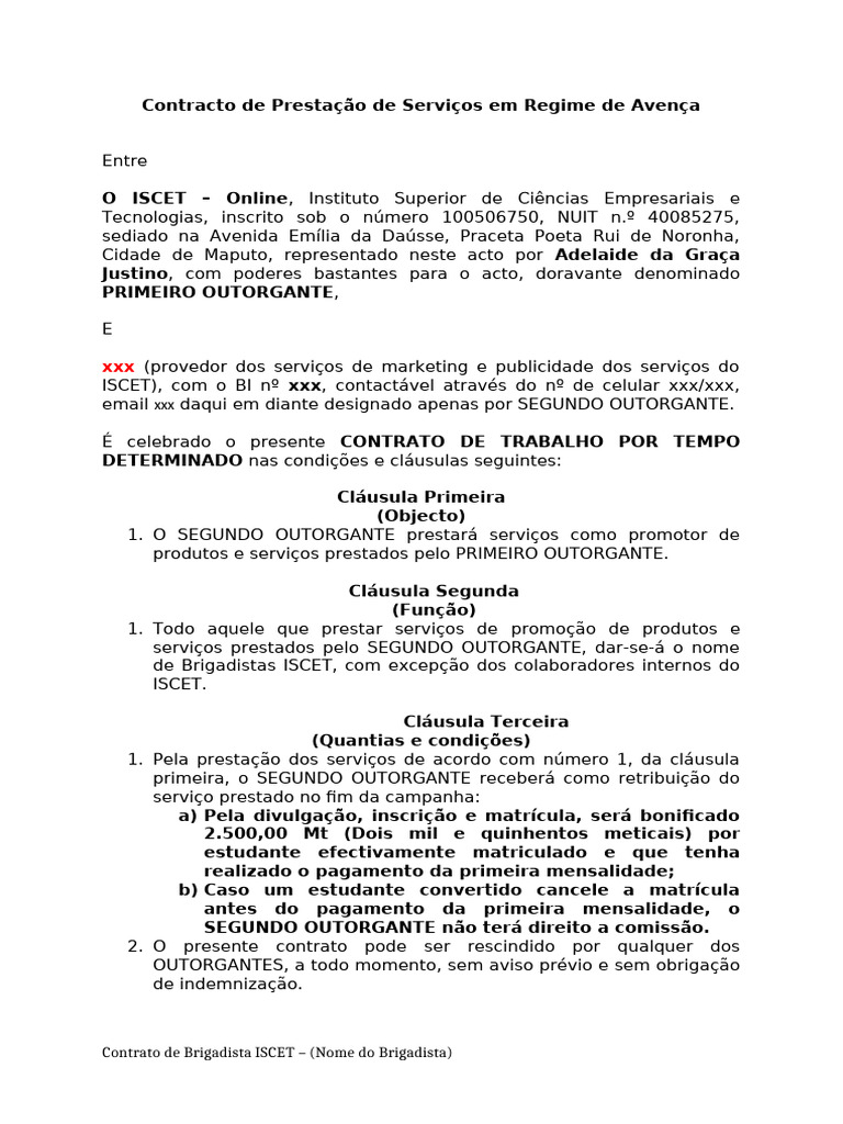Actualizaodo-CONTRACTO DE AFILIADO ISCET 2025 | PDF