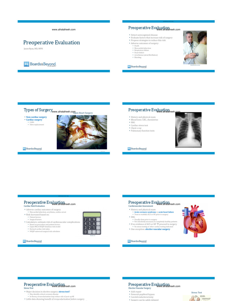 Preoperative Cardiac Risk Assessment | PDF | Myocardial Infarction | Heart