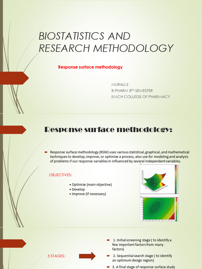 Biostatistics: RSM and Historical Design | PDF | Mathematical ...