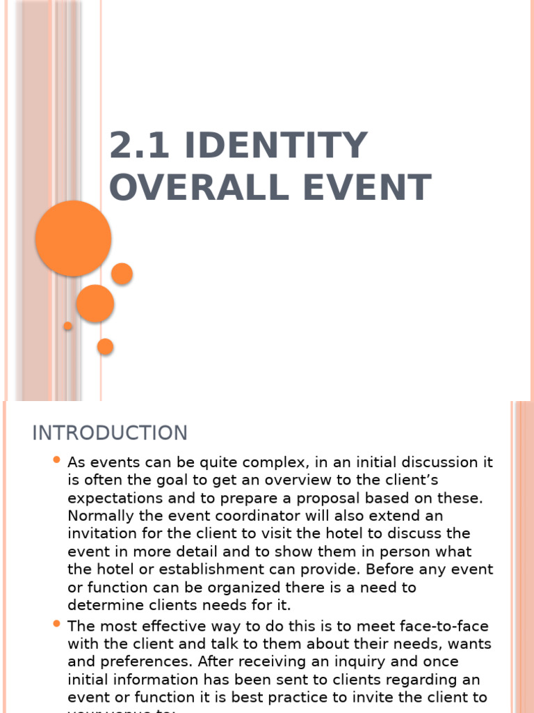 Event Planning: Objectives & Themes Guide | PDF | Performance Indicator ...