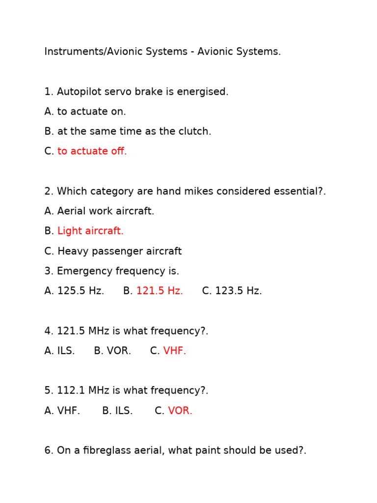 Avionic Instruments Overview | PDF | Inertial Navigation System | Gyroscope