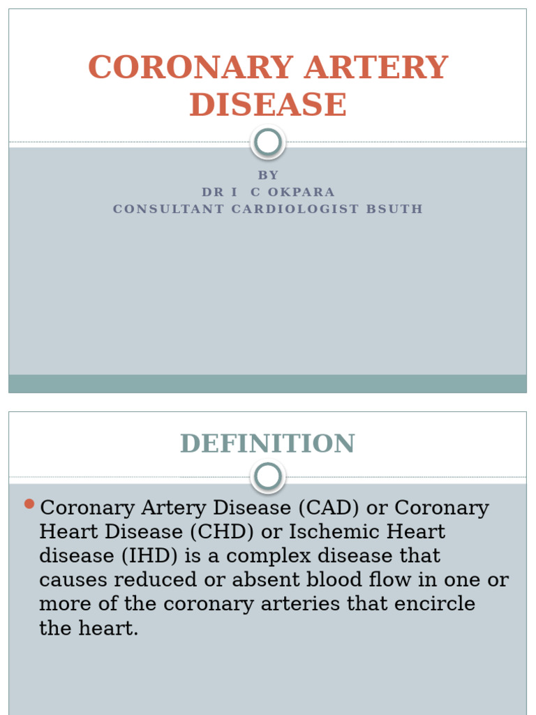 Understanding Coronary Artery Disease | PDF | Percutaneous Coronary ...