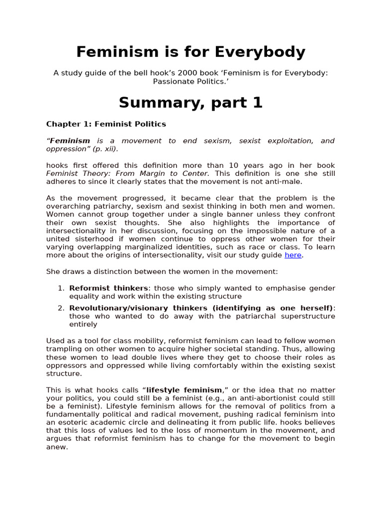 Understanding Feminism: A Study Guide | PDF | Gender Studies | Feminism