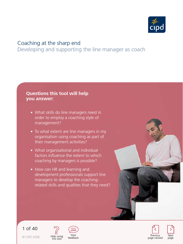Line Managers as Coaches in Organizations | PDF | Survey Methodology ...