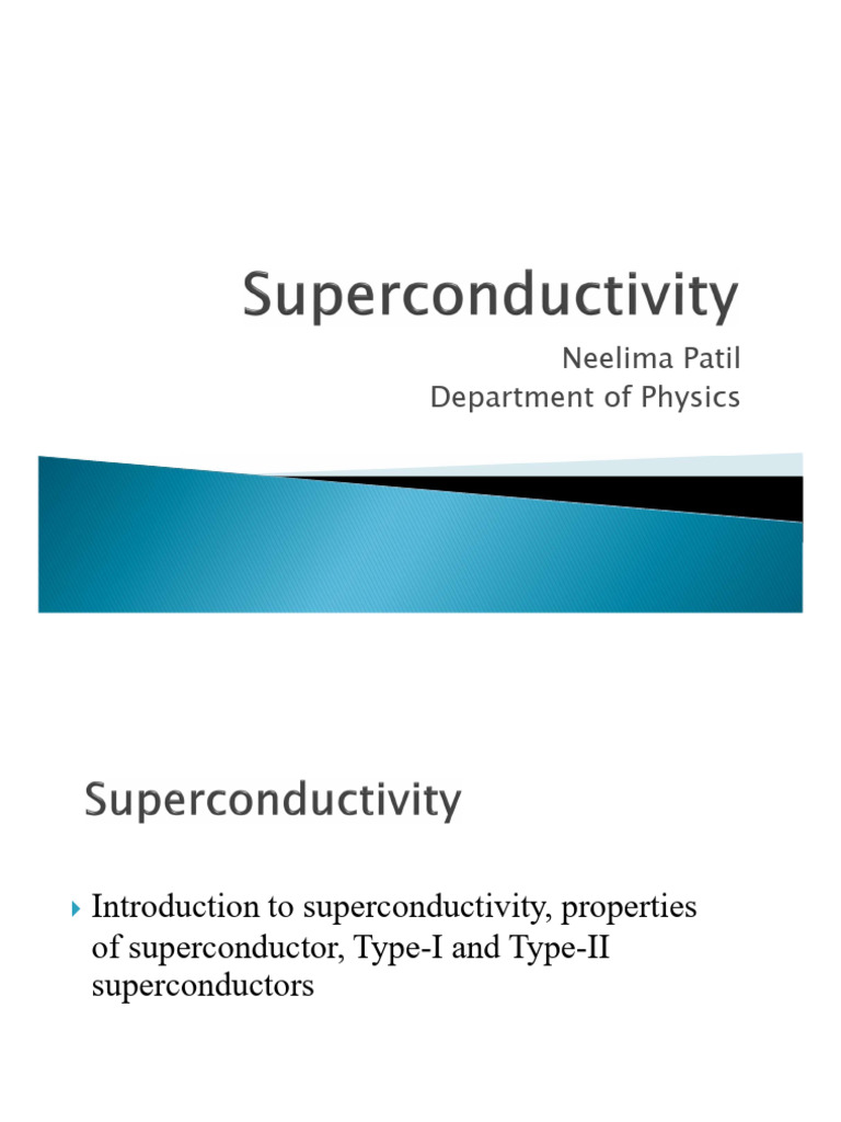Superconductor Properties and Types | PDF | Superconductivity ...