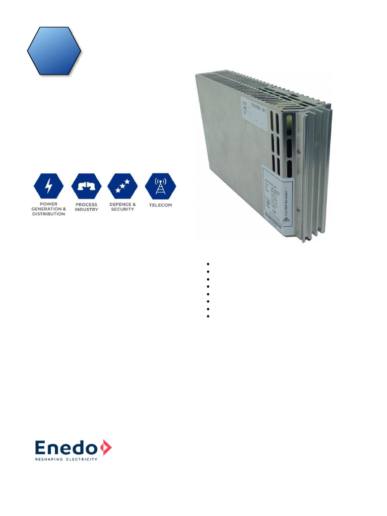ERM 48/60-300 Rectifier Module Overview | PDF | Rectifier | Alternating ...