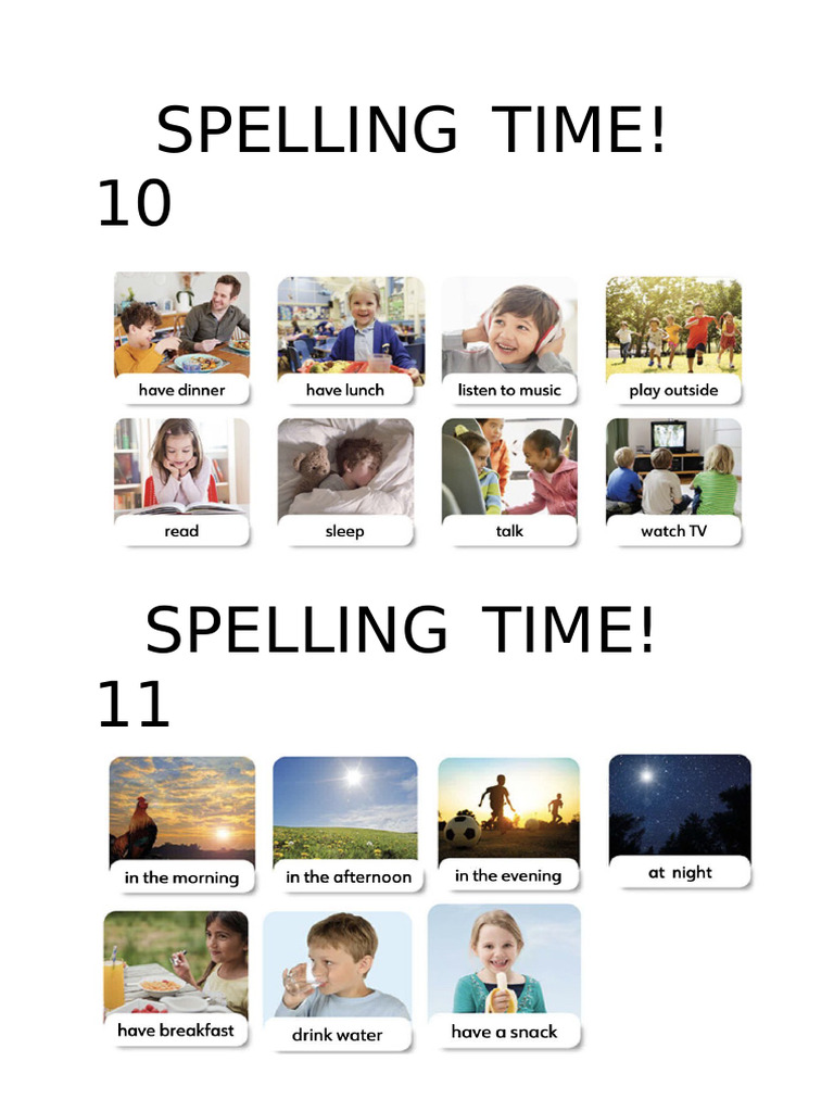 Spelling Time: Fun Activities for Kids | PDF