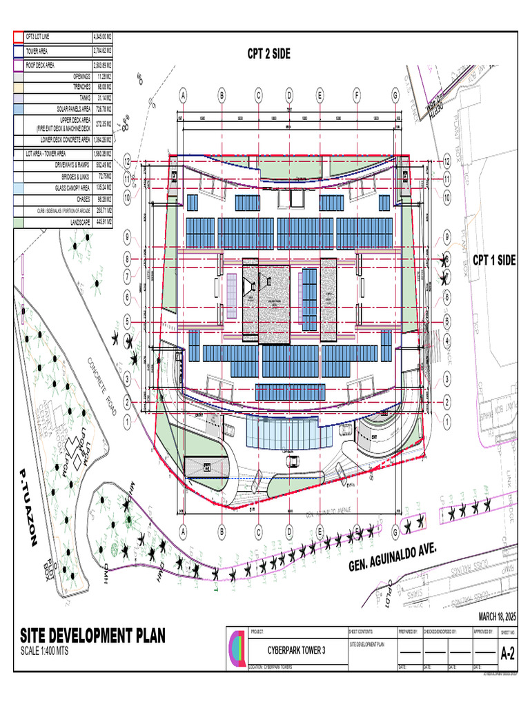 Cyberpark Tower 3 Site Development Plan | PDF | Road Infrastructure